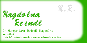 magdolna reindl business card
